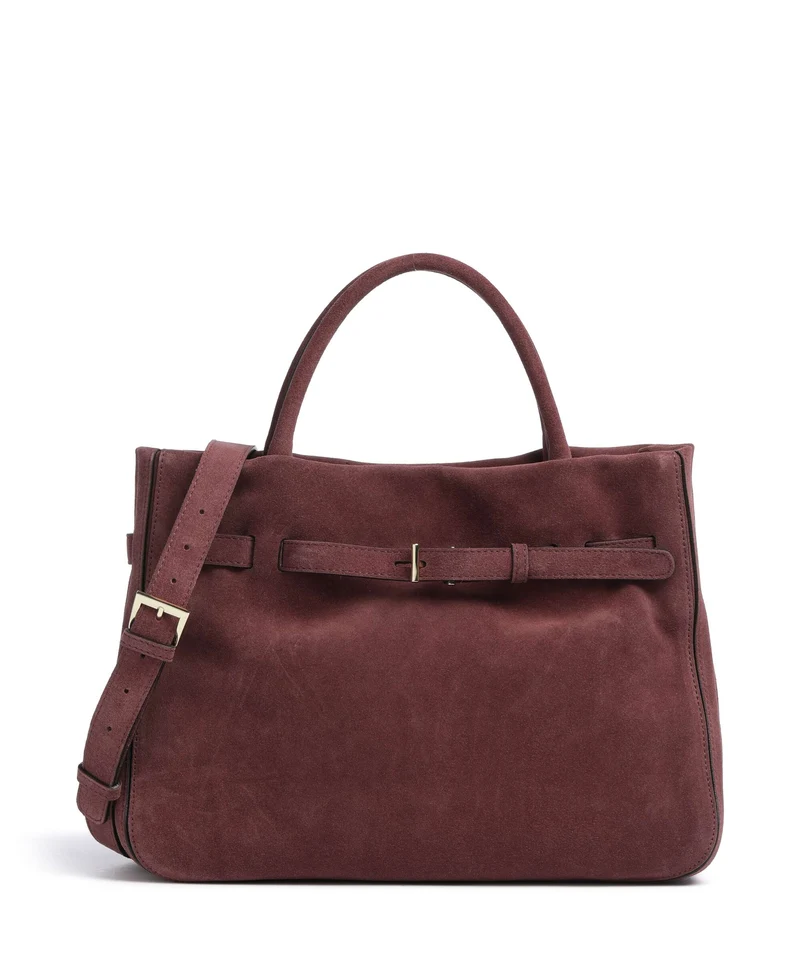 Abro Suede Jill Handtasche burgundy