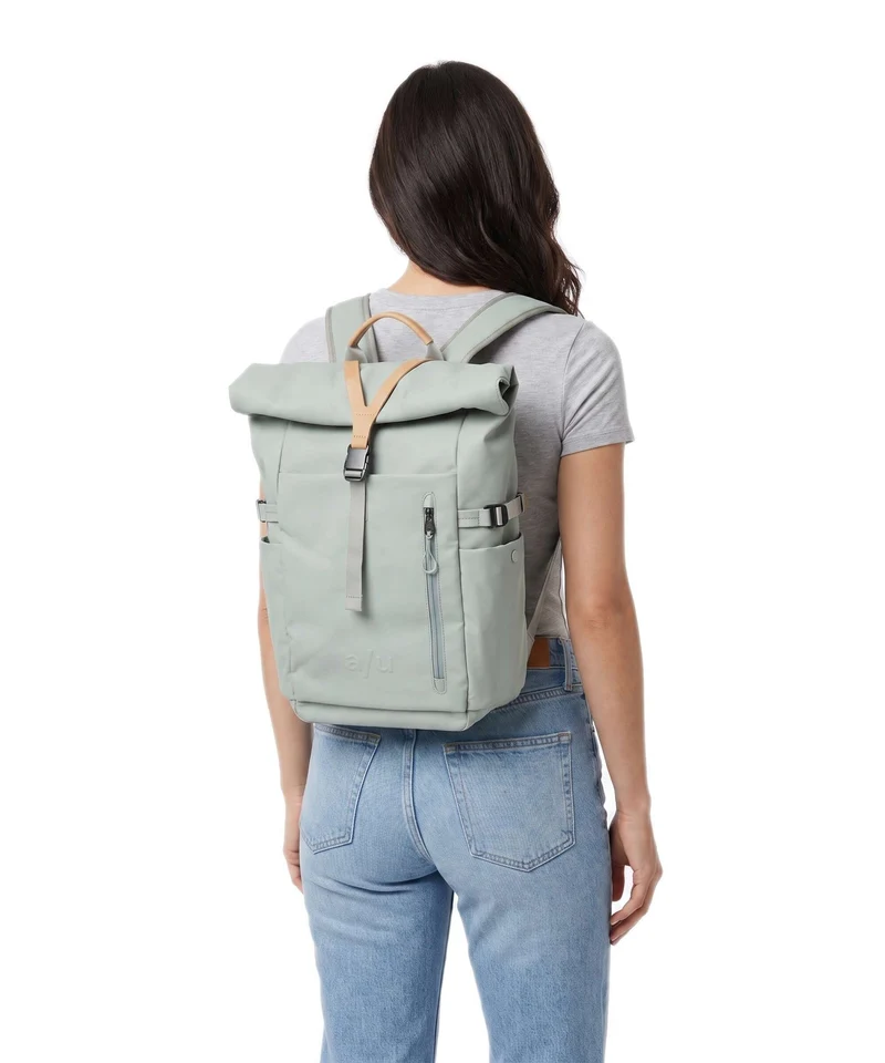 Aunts & Uncles Japan RE Tokachi Rolltop Rucksack sage green