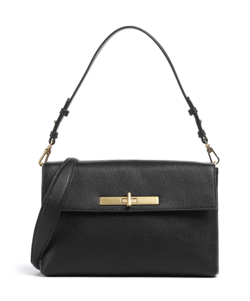 Abro Agave Twist Schultertasche black/gold