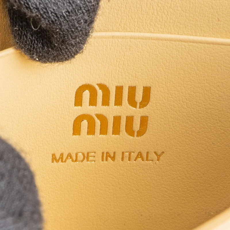 Miu Miu Soft Calf Leather Mini Wallet Handbag