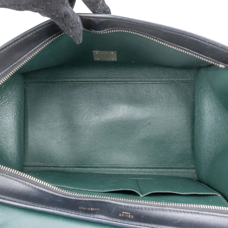 Céline Tricolor Leather Pony Hair Trapeze Handbag