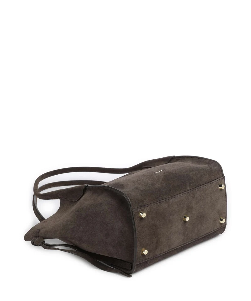 Abro Suede Vibe Small Schultertasche dark brown