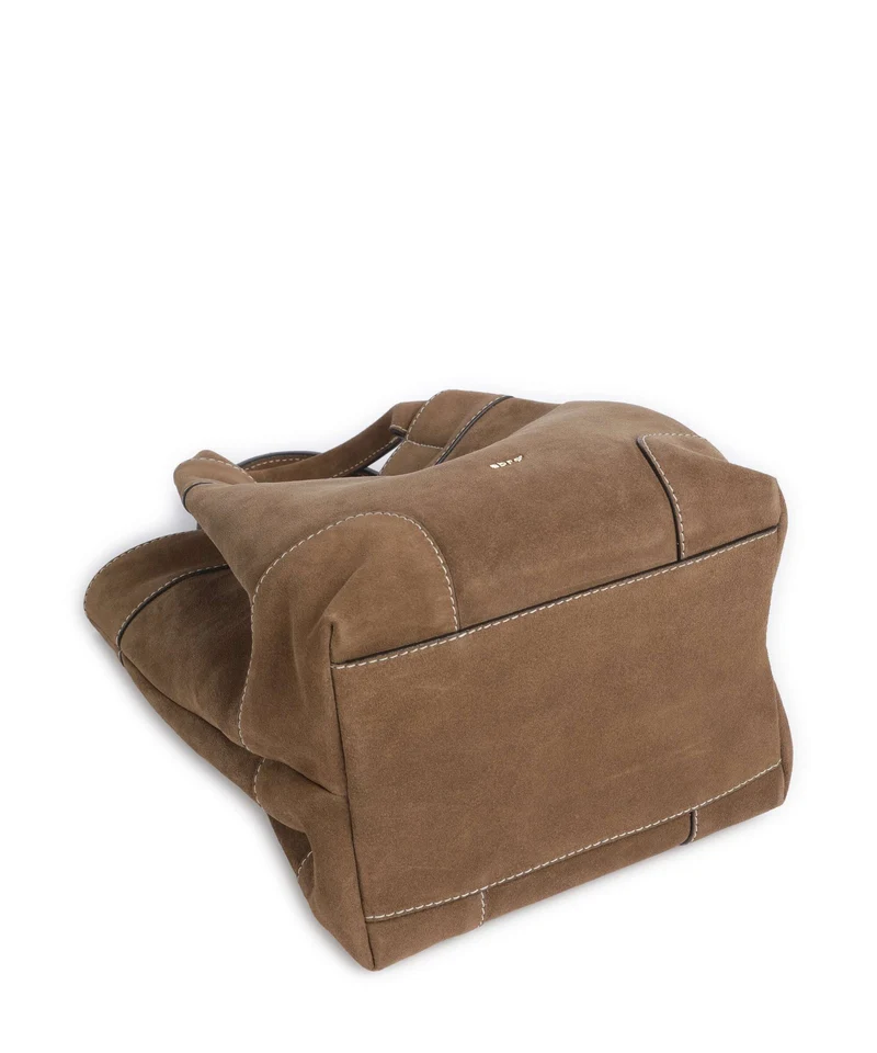 Abro Suede Essential Medium Handtasche khaki