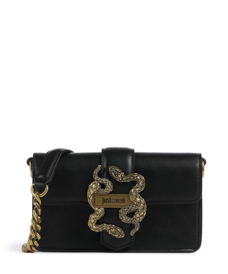 Just Cavalli Iconic Snakes Umhängetasche black