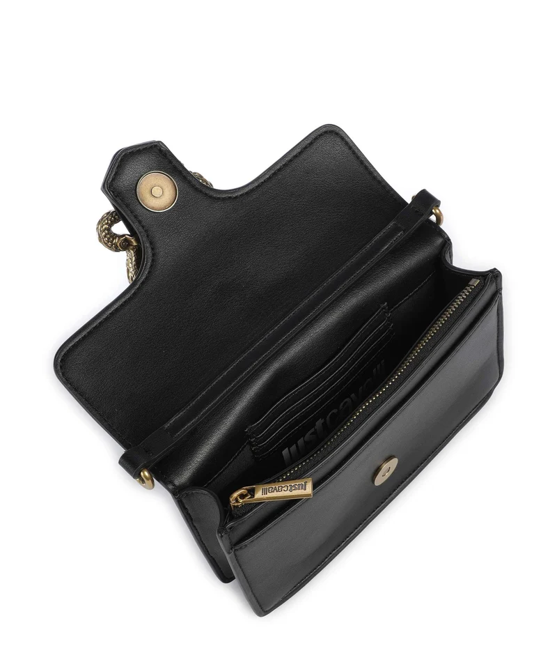 Just Cavalli Iconic Snakes Umhängetasche black