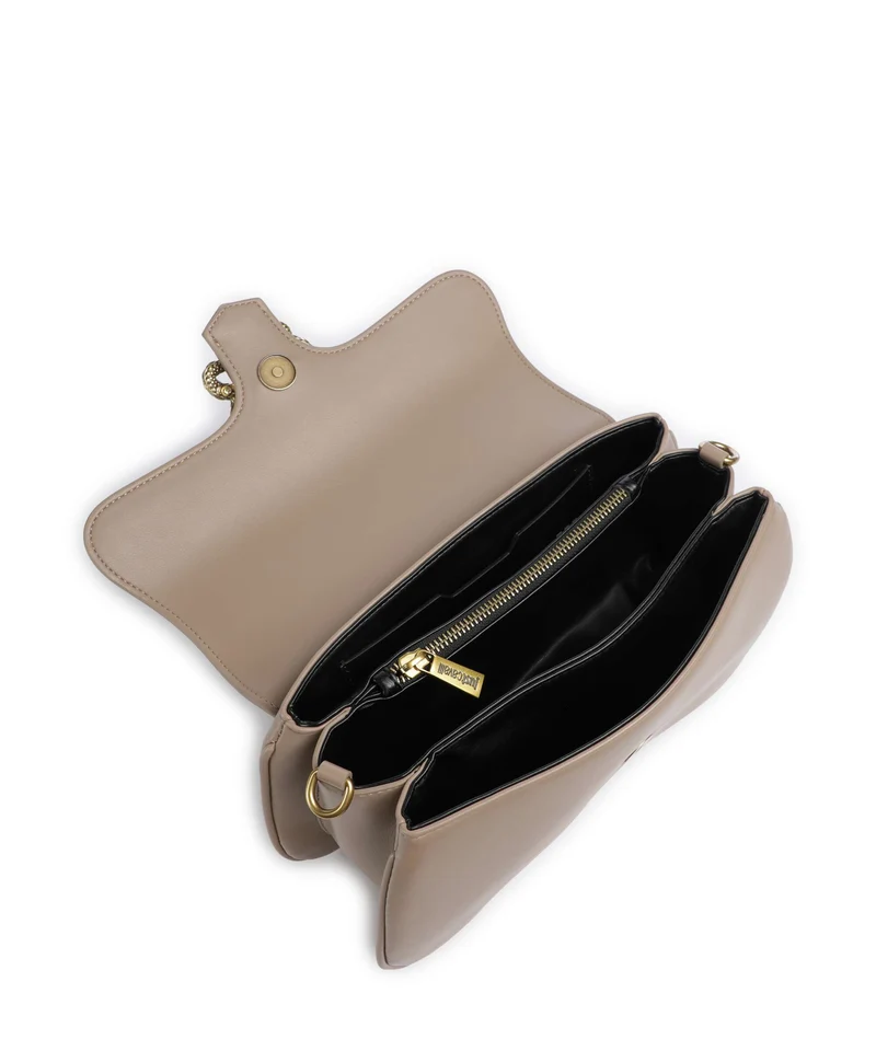 Just Cavalli Iconic Snakes Schultertasche tan