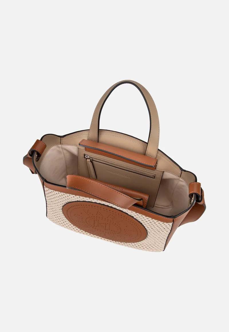 K/Circle SM Tote Raffia Mesh Natural/Tan - Tote Bag