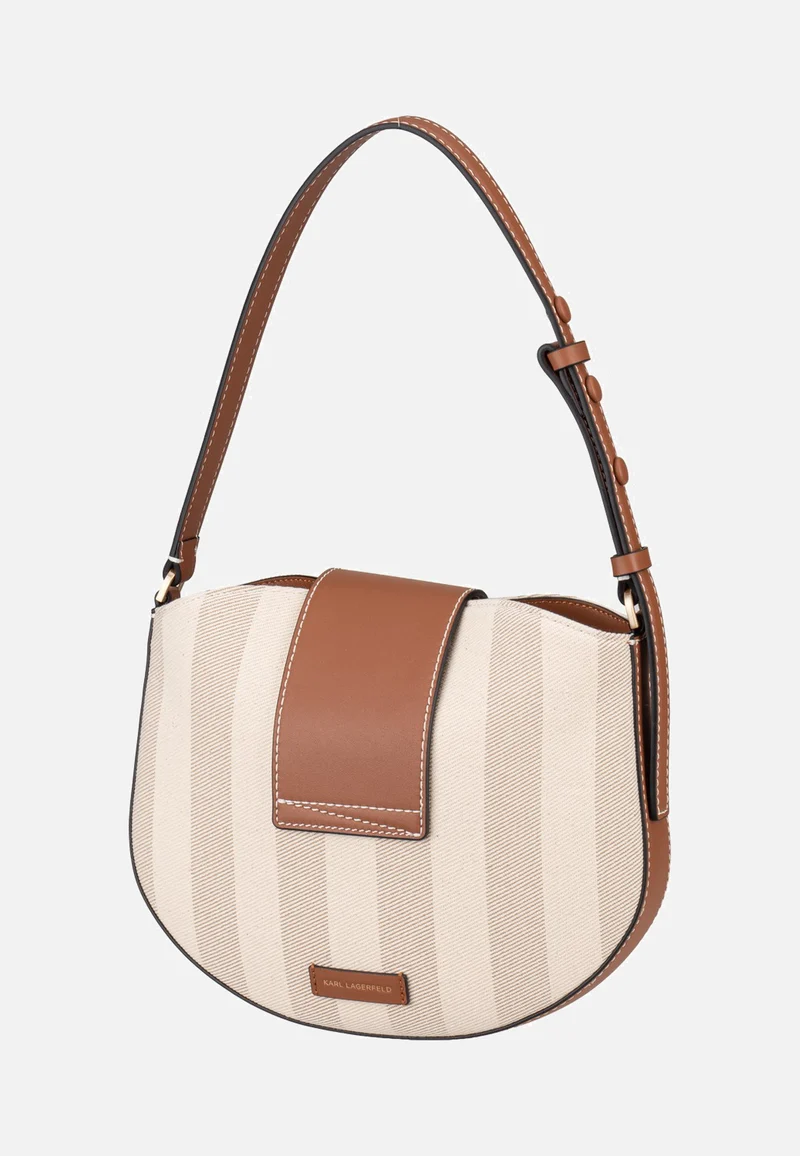 K/Signature Flap SHB Herr Natural Canvas Tan - Umhängetasche