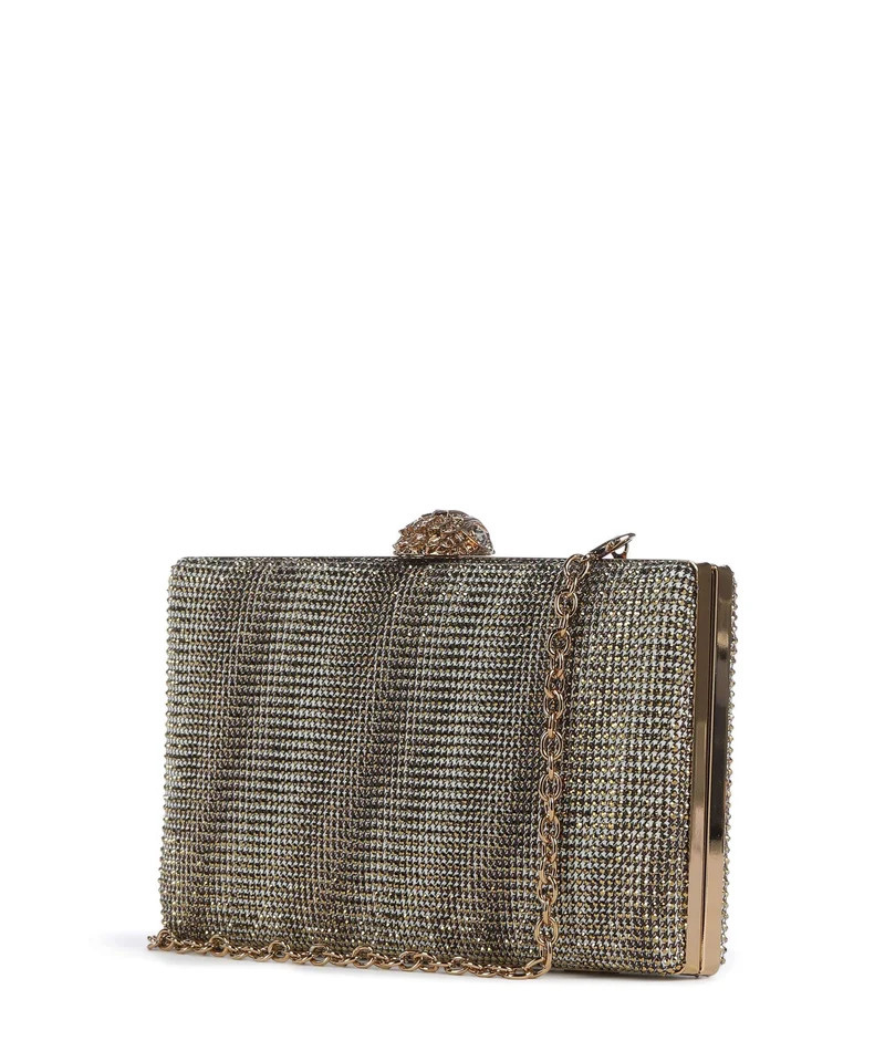 Kurt Geiger Kensington Crystal Clutch beige