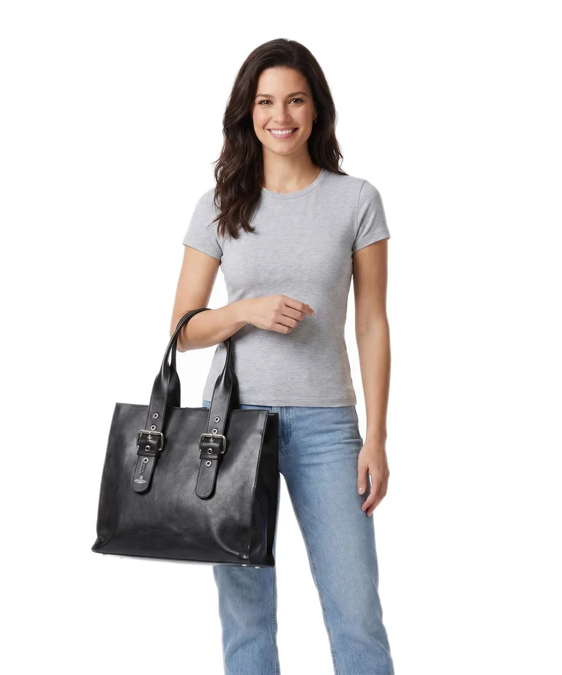Vivienne Westwood Alex Supple Shopper black