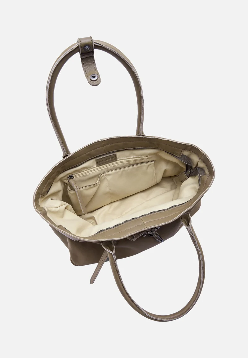Belted With Love Shopper Grey Khaki - Shopper