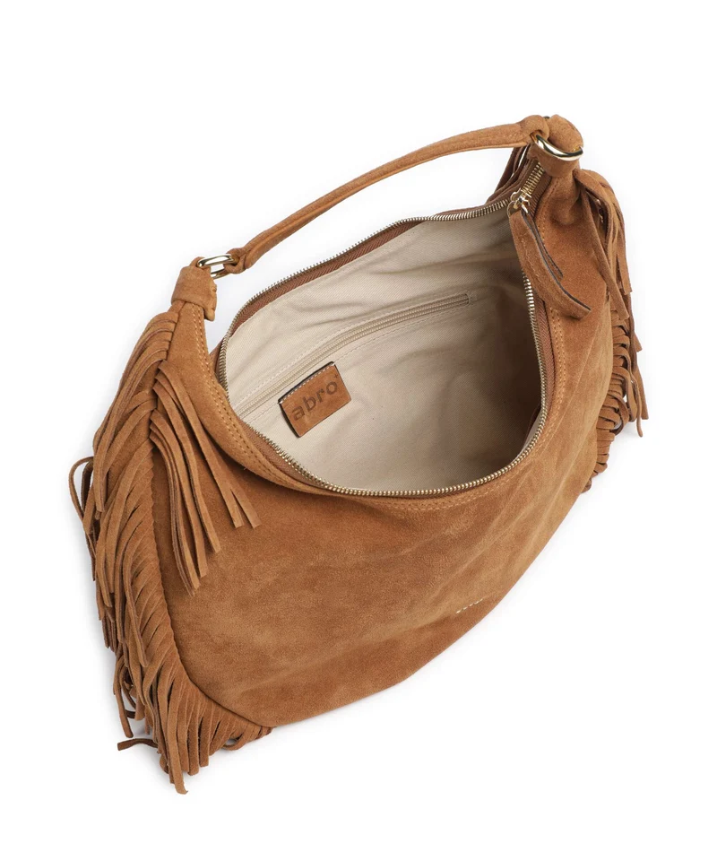 Abro Suede Nana Beuteltasche cuoio