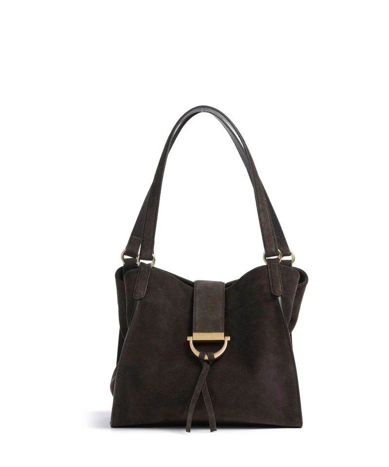 Abro Suede Temi Shopper dark brown