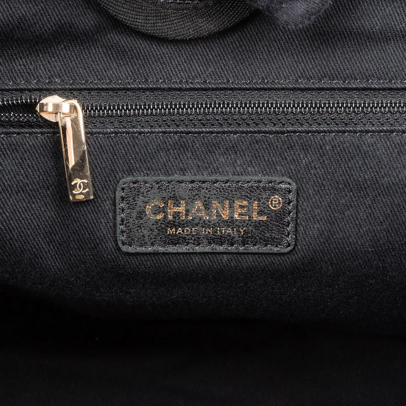 Chanel Bleu Tweed Deauville Tote Shoulder Bag