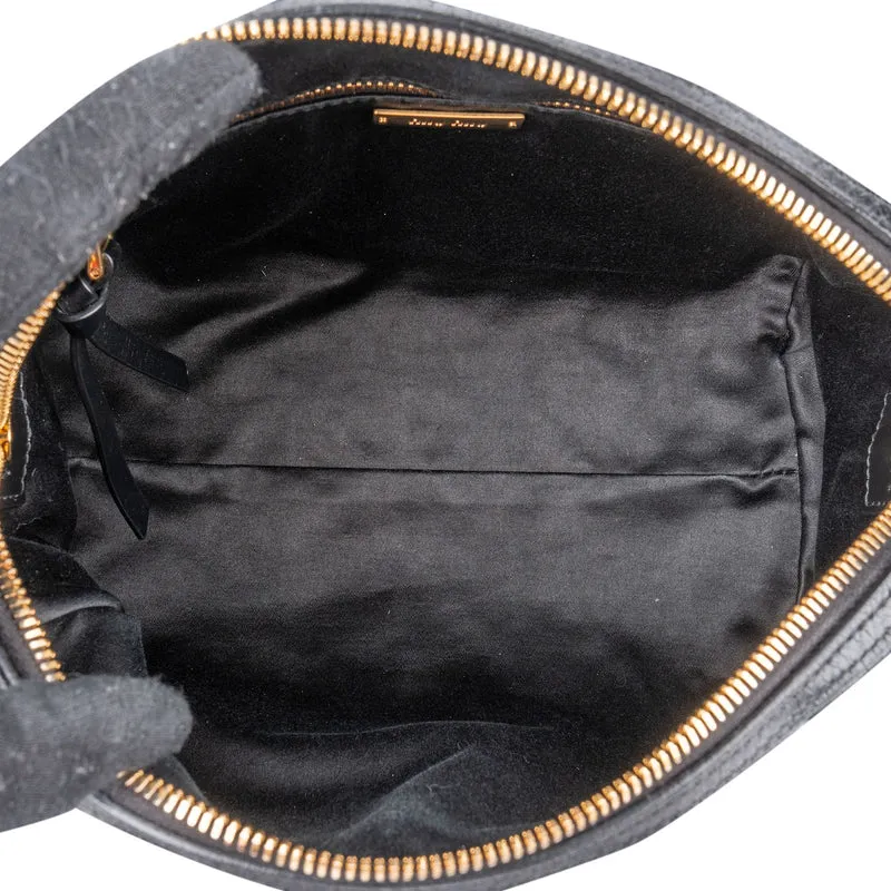 Miu Miu Vitello Shine Lux Stitched Small Bauletto Handbag