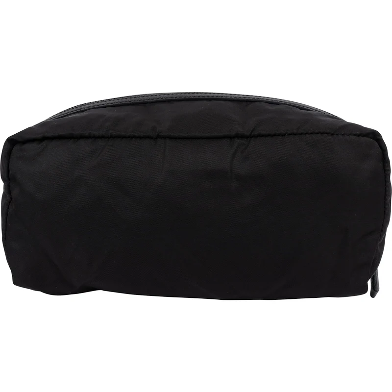 Prada Tessuto Nylon Saffiano Leather Cosmetic Pouch