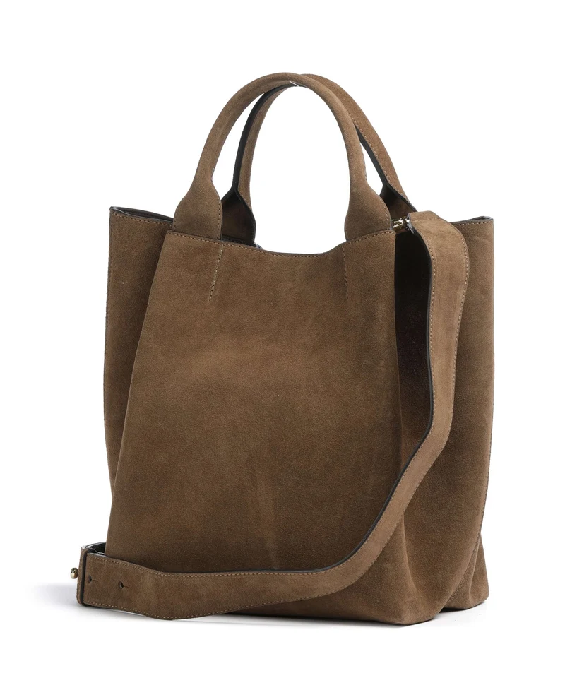Abro Suede Essential Medium Handtasche khaki