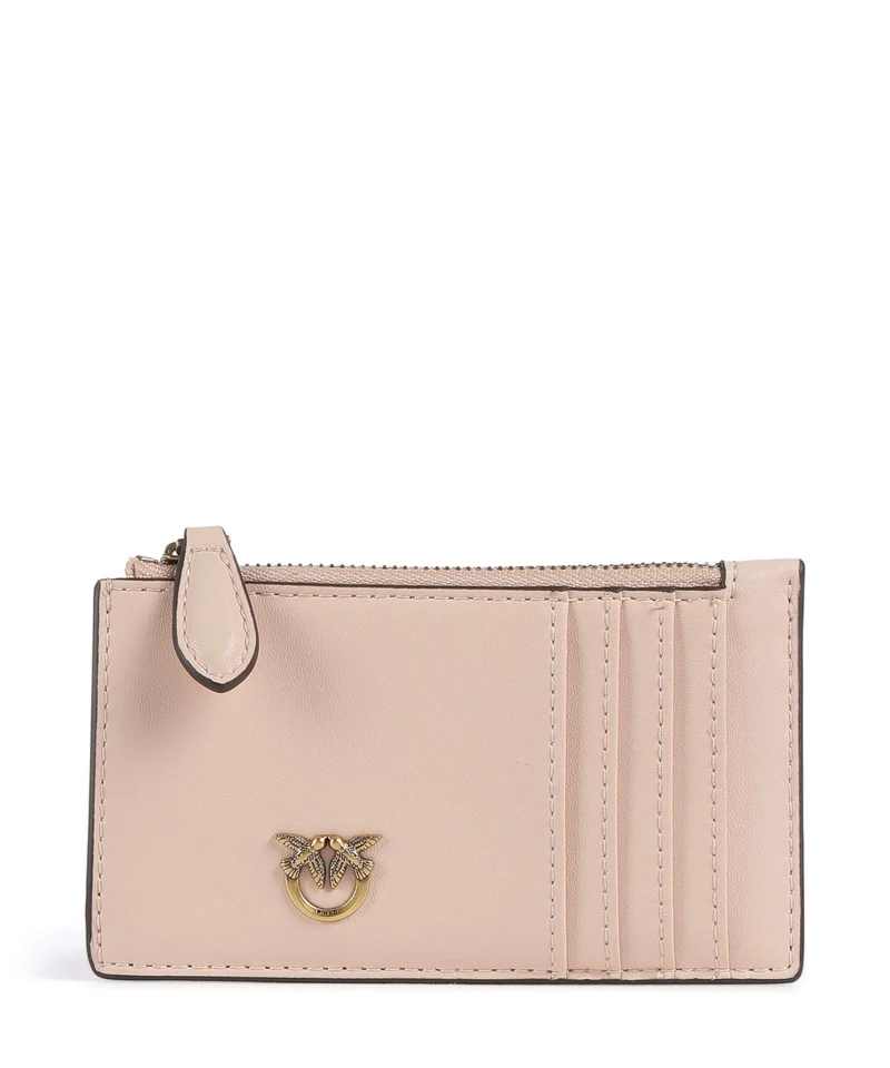 Pinko Airone Kreditkartenetui rosa cammeo/antique gold