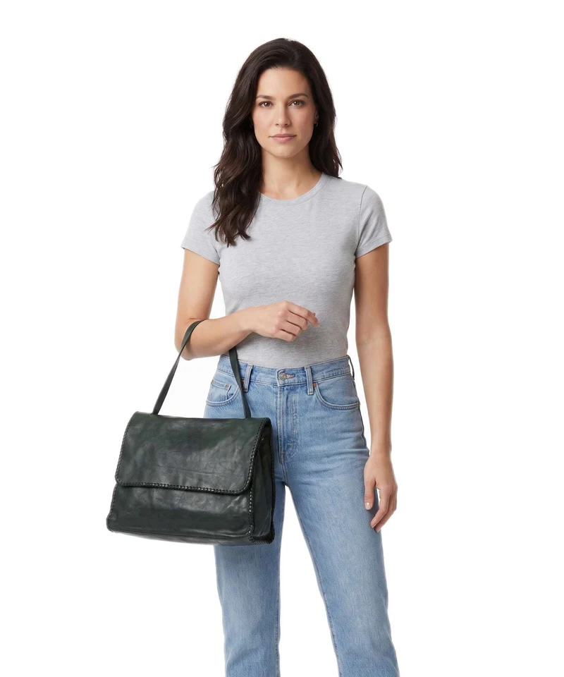 Campomaggi Shopper green bottle