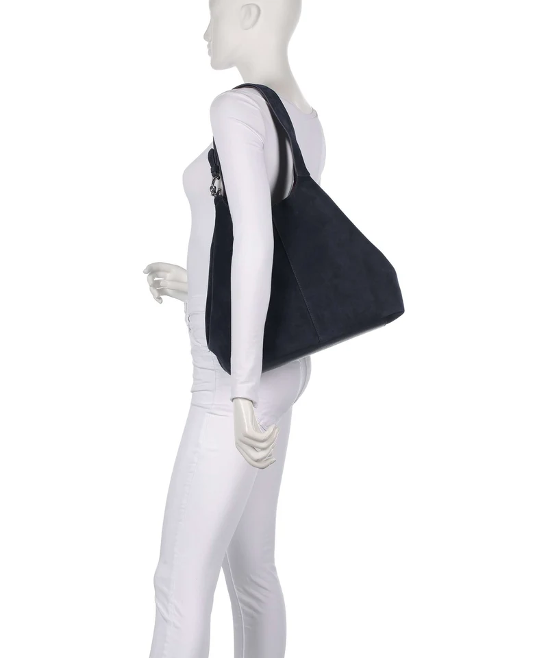 Coccinelle C-Easy Suede Beuteltasche midnight blue
