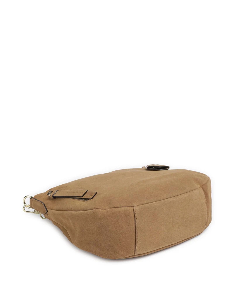 Abro Suede Juna Small Beuteltasche cappuccino