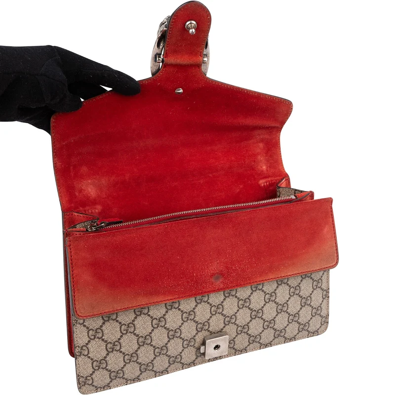 Gucci Monogram GG Supreme Canvas Dionysus Shoulder Bag