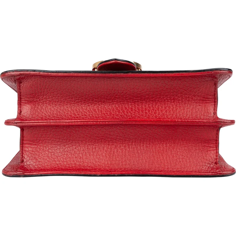 Gucci Grained Leather Interlocking GG Small Crossbody Bag