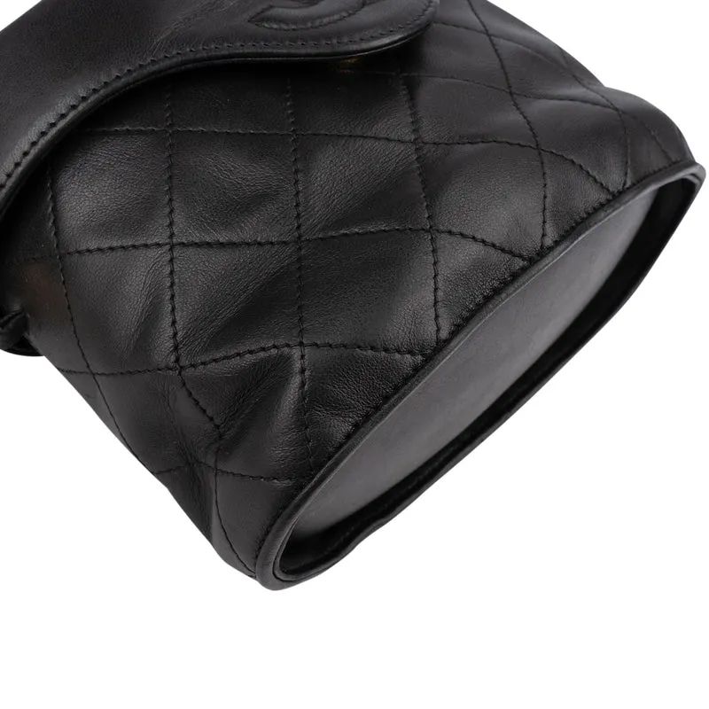 Chanel Quilted Lambskin Tassel Vanity Case Crossbody Bag