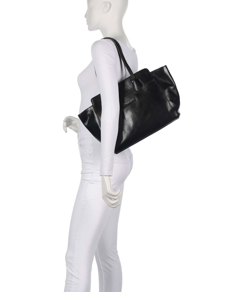 The Bridge Elettra Shopper nero