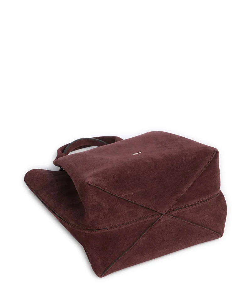 Abro Suede Essential Medium Handtasche burgundy