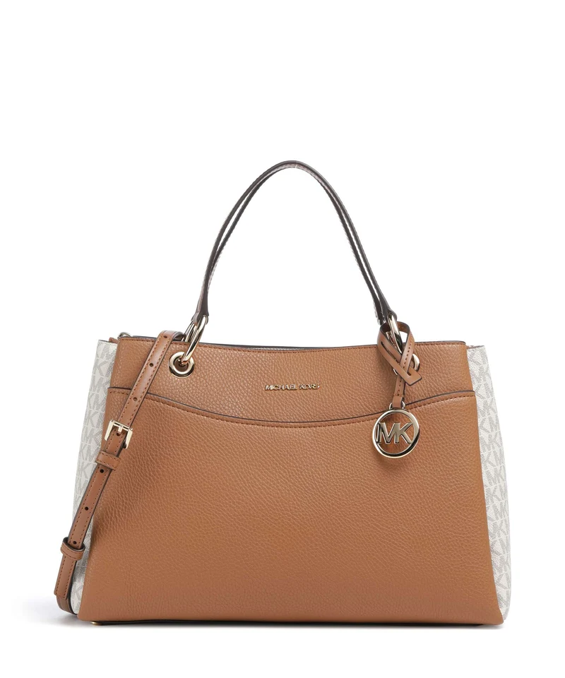Michael Kors May Medium Handtasche vanilla/acorn