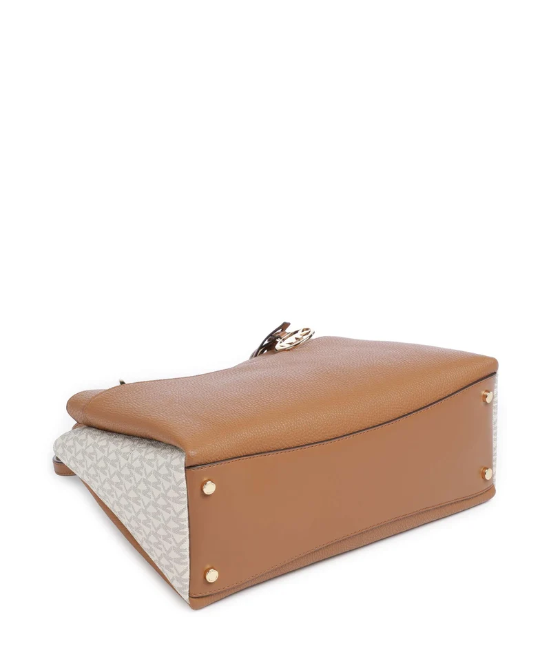 Michael Kors May Medium Handtasche vanilla/acorn