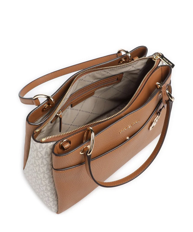 Michael Kors May Medium Handtasche vanilla/acorn