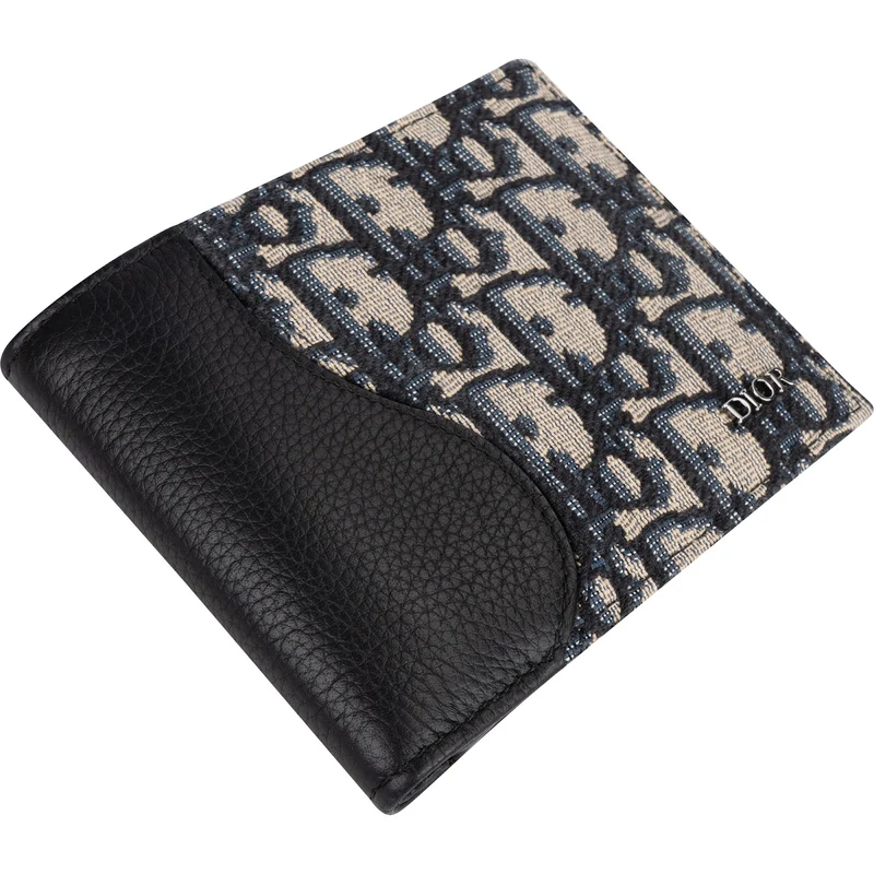 Christian Dior Oblique Trotter Monogram Jacquard Bifold Wallet