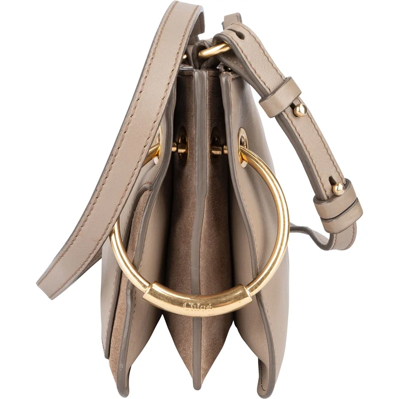 Chloé Leather and Suede Roy Crossbody Bag
