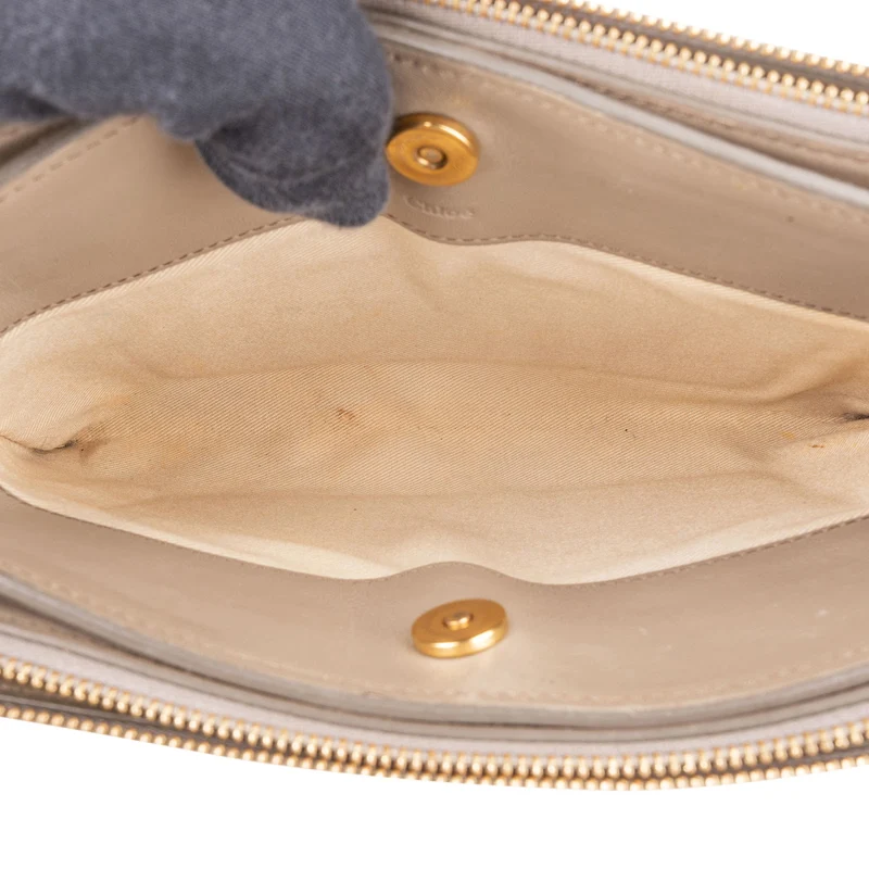 Chloé Leather and Suede Roy Crossbody Bag