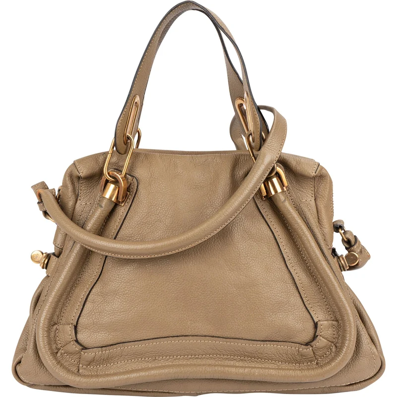 Chloé Grained Leather Paraty Shoulder Handbag