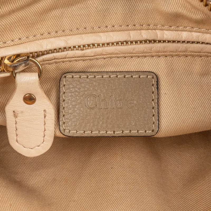 Chloé Grained Leather Paraty Shoulder Handbag