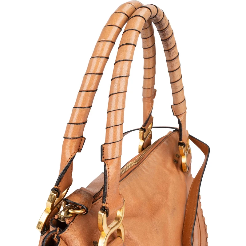 Chloé Woven Leather Marcie Shoulder Bag