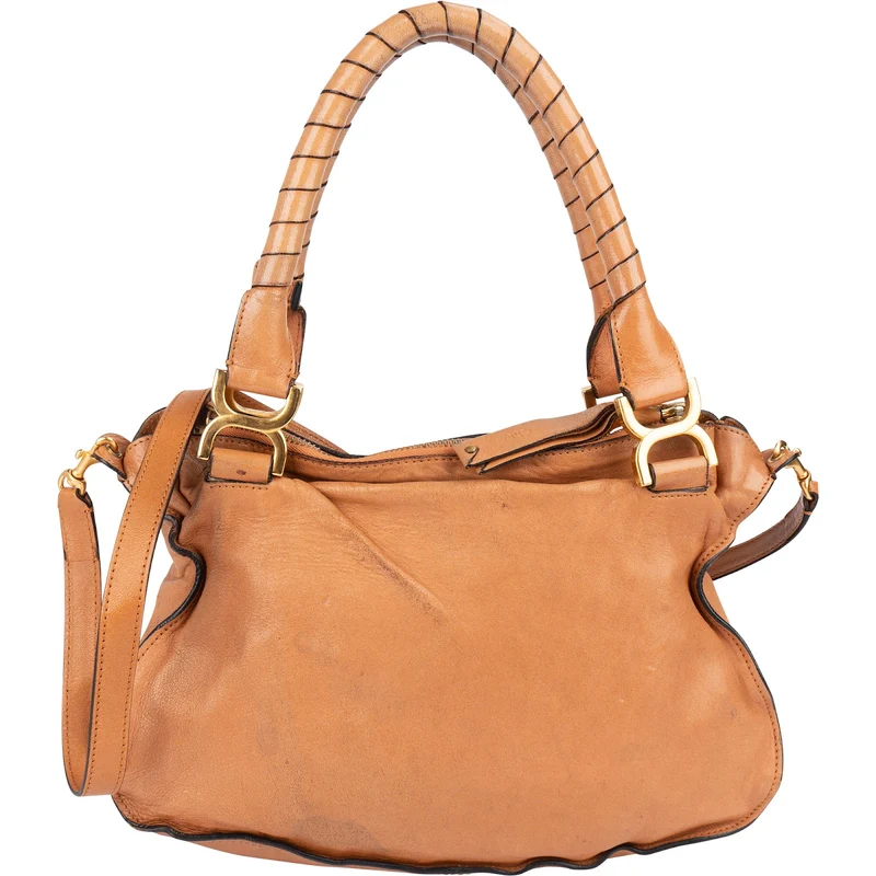 Chloé Woven Leather Marcie Shoulder Bag