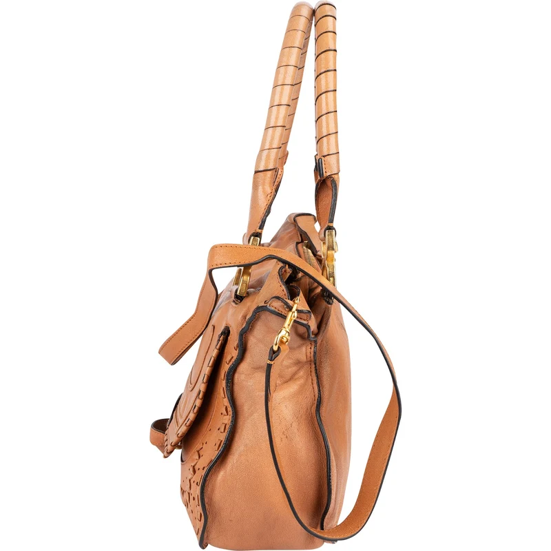 Chloé Woven Leather Marcie Shoulder Bag