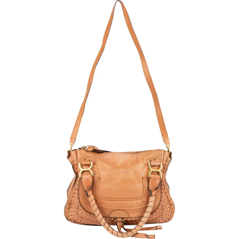Chloé Woven Leather Marcie Shoulder Bag