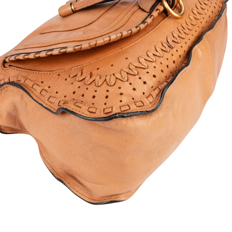 Chloé Woven Leather Marcie Shoulder Bag