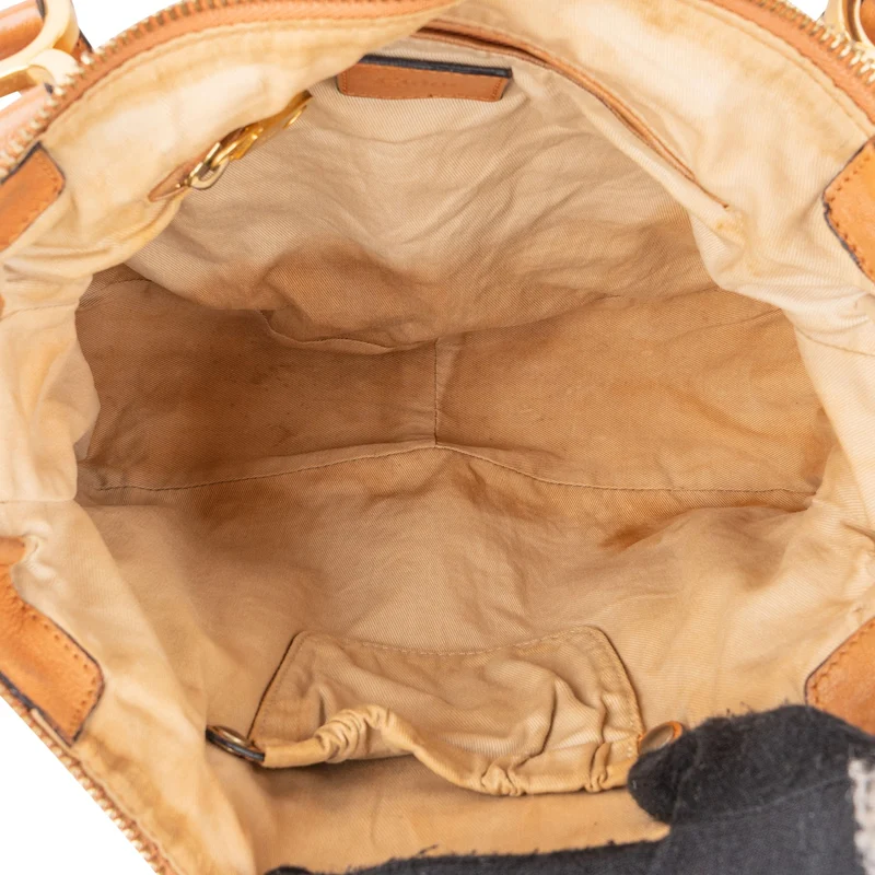 Chloé Woven Leather Marcie Shoulder Bag