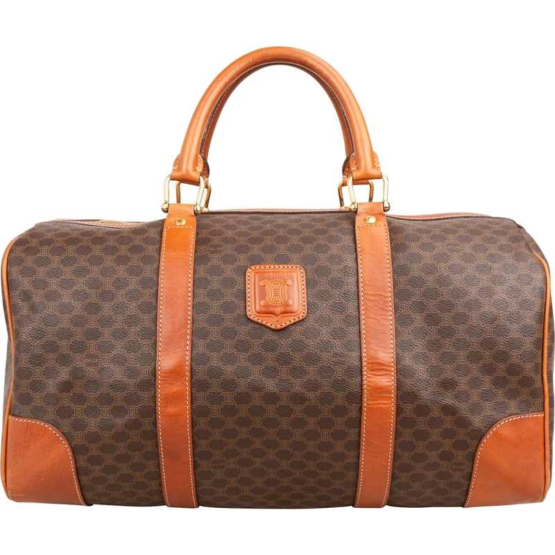 Celine Monogram Macadam Canvas Boston 40 Travel Bag