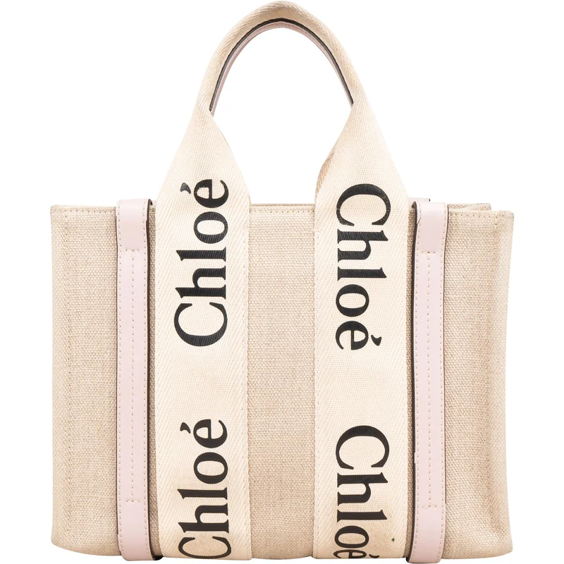 Chloé Canvas Small Woody Tote Handbag