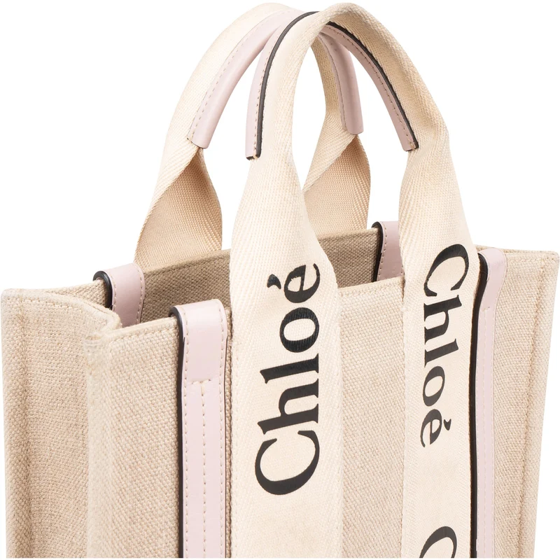 Chloé Canvas Small Woody Tote Handbag
