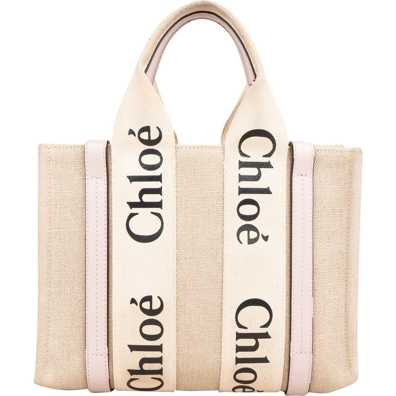 Chloé Canvas Small Woody Tote Handbag