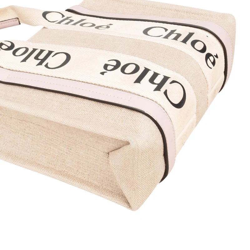 Chloé Canvas Small Woody Tote Handbag