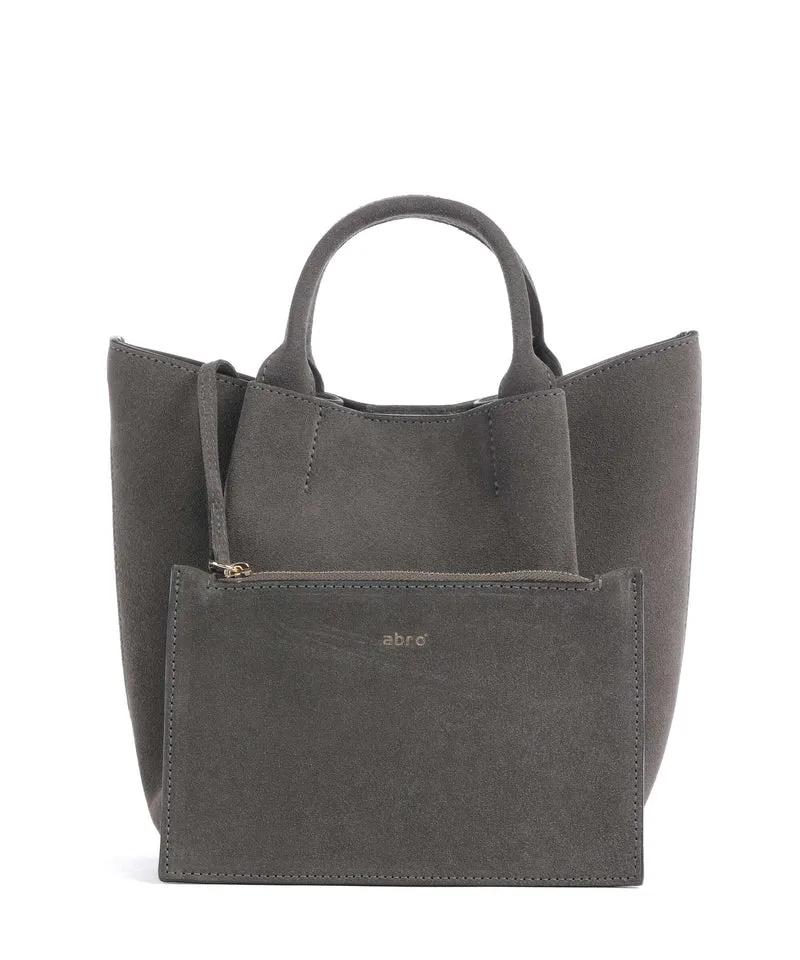 Abro Suede Essential Small Handtasche grey